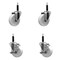 Service Caster 4'' Nylon Wheel Swivel 3/4'' Expanding Stem Caster Set 2 Brakes, 4PK SCC-EX20S414-NYS-2-TLB-2-34 - alternate 1
